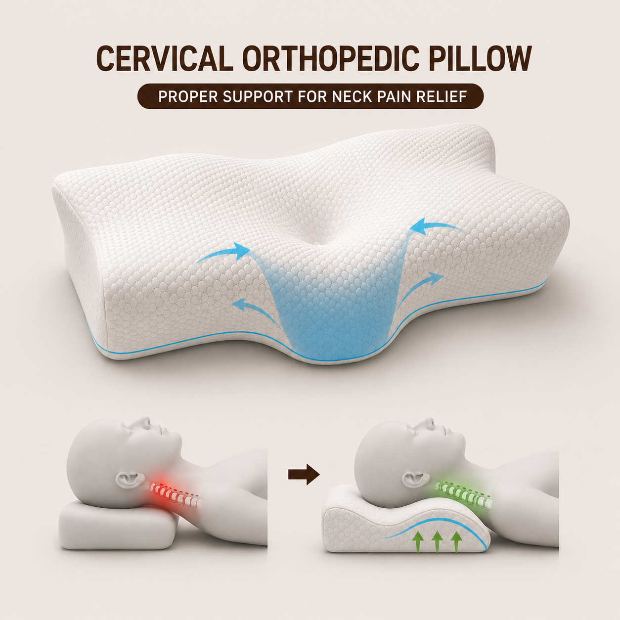 Crownomic™ Neck Relief Pillow
